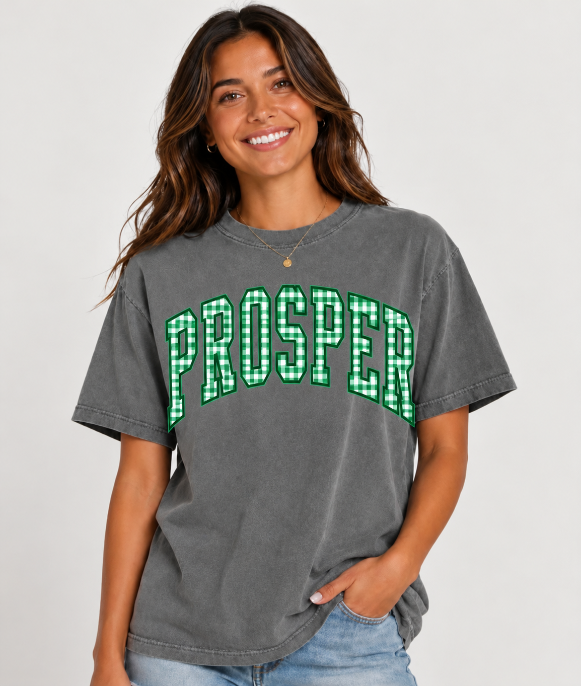 Prosper Eagles Gingham Arch
