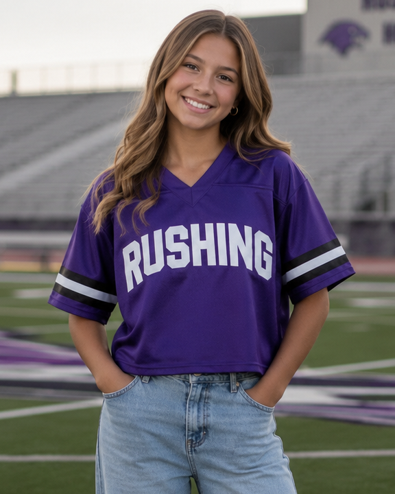 Rushing Crop Football Jersey (PREORDER approx 3-4 weeks)