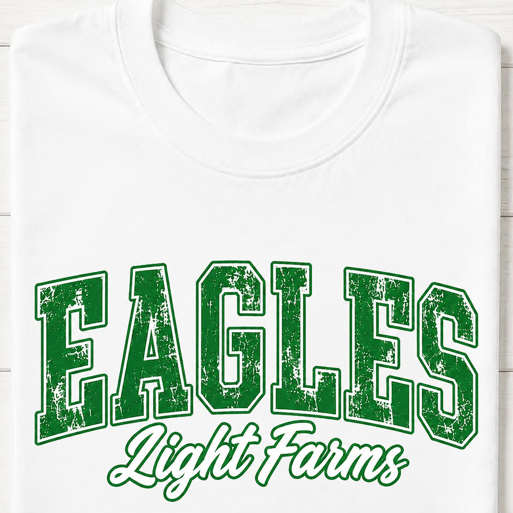 Light Farms Distressed Varsity