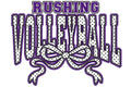 Rushing Volleyball Scallop Dots