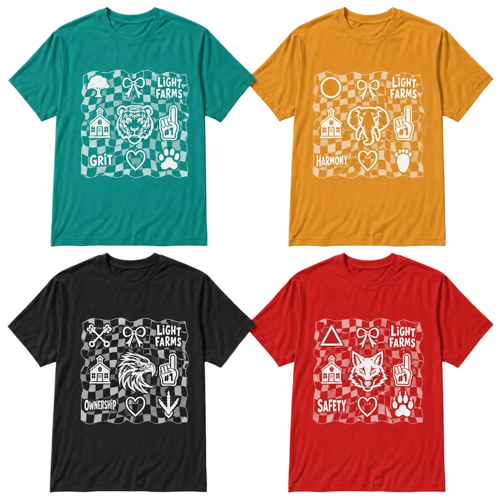 Light Farms House Checkerd Tshirt