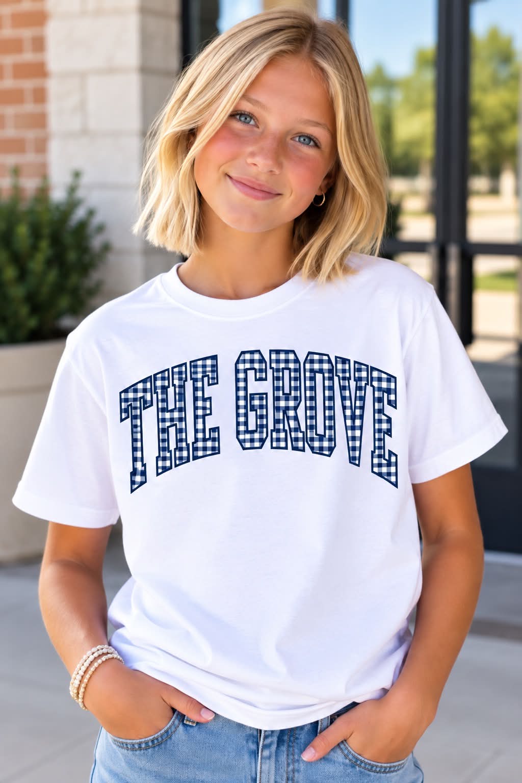 Walnut Grove Gingham Navy