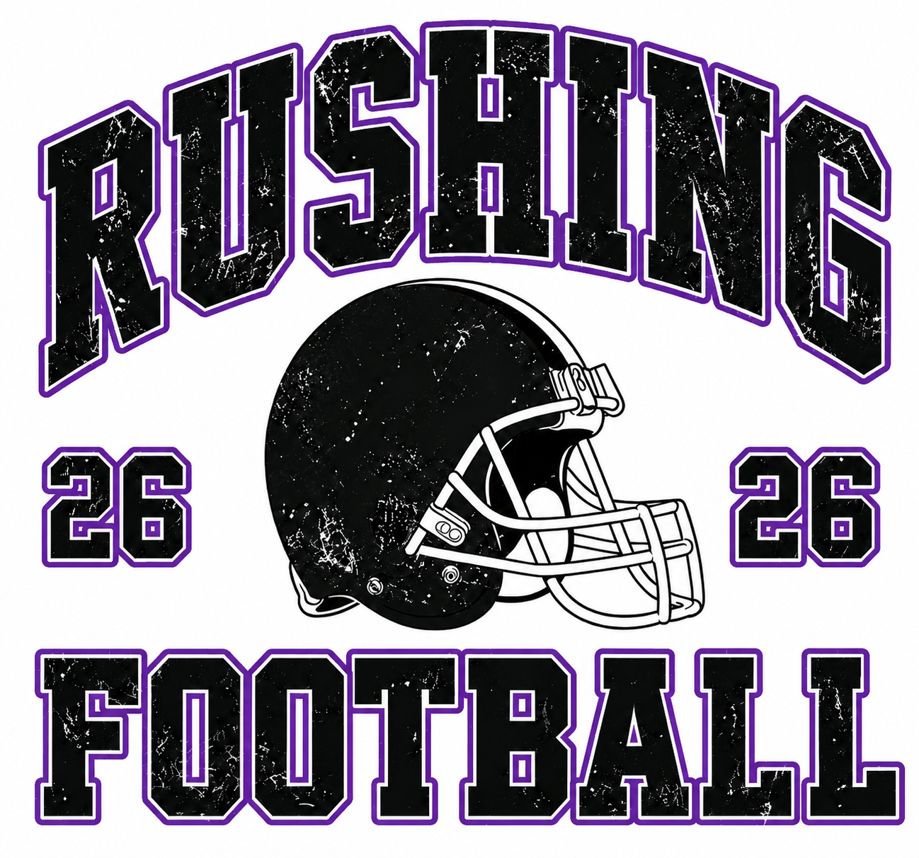 Rushing Helment Football
