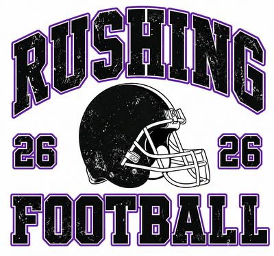 Rushing Helment Football