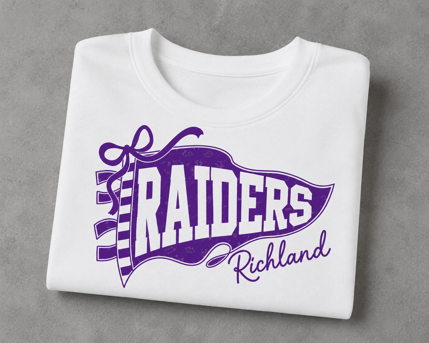 Richland Pennant Flag School Spirit Tee