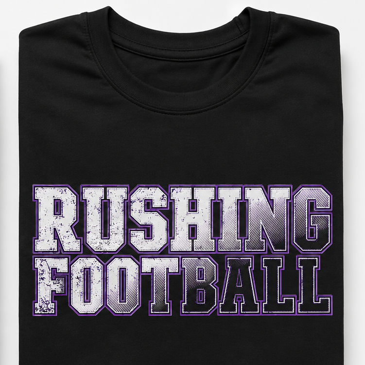 Rushing Football Faded