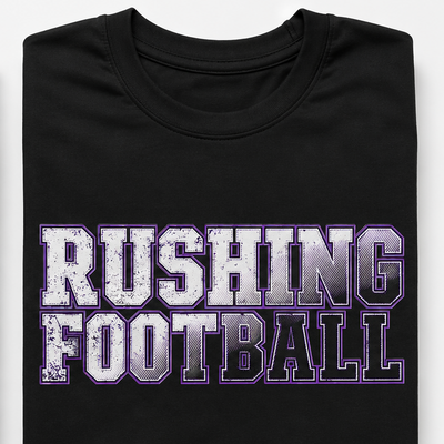 Rushing Football Faded
