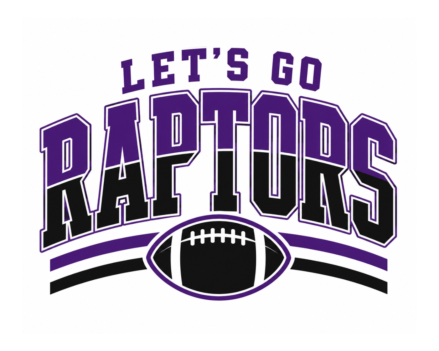 Rushing Football Let's Go Raptors