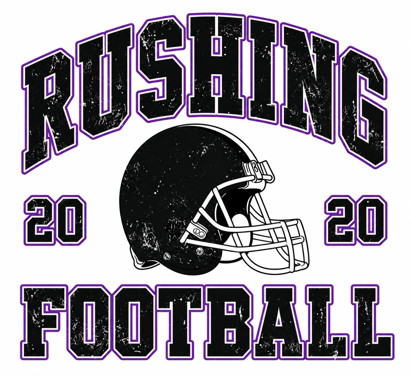 Rushing Helment Football