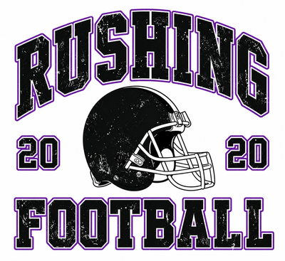 Rushing Helment Football