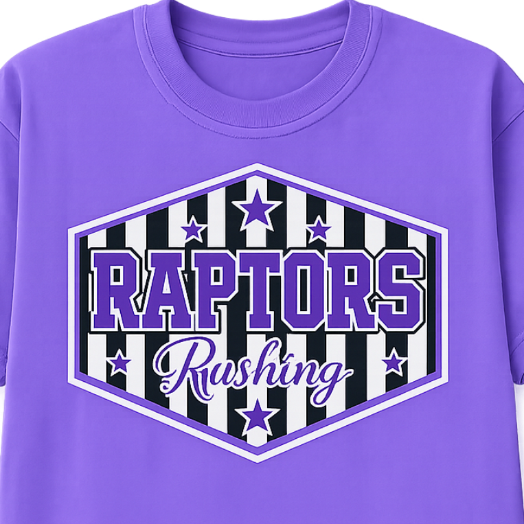 Rushing Raptors Black/White