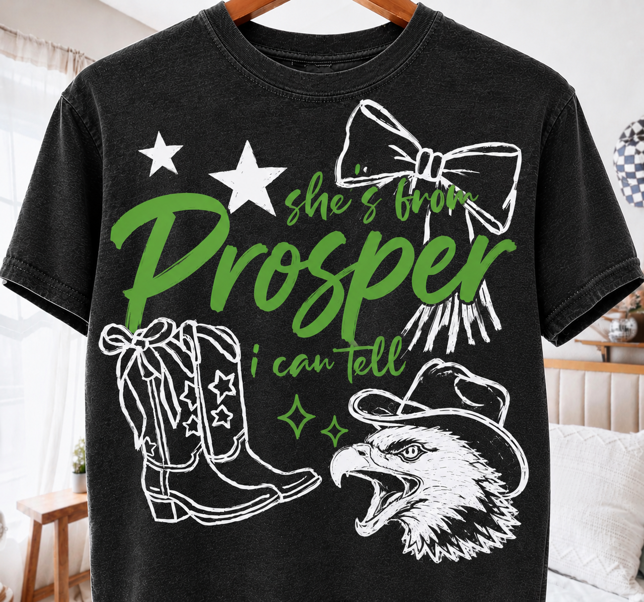 She's From Prosper Eagles Tee