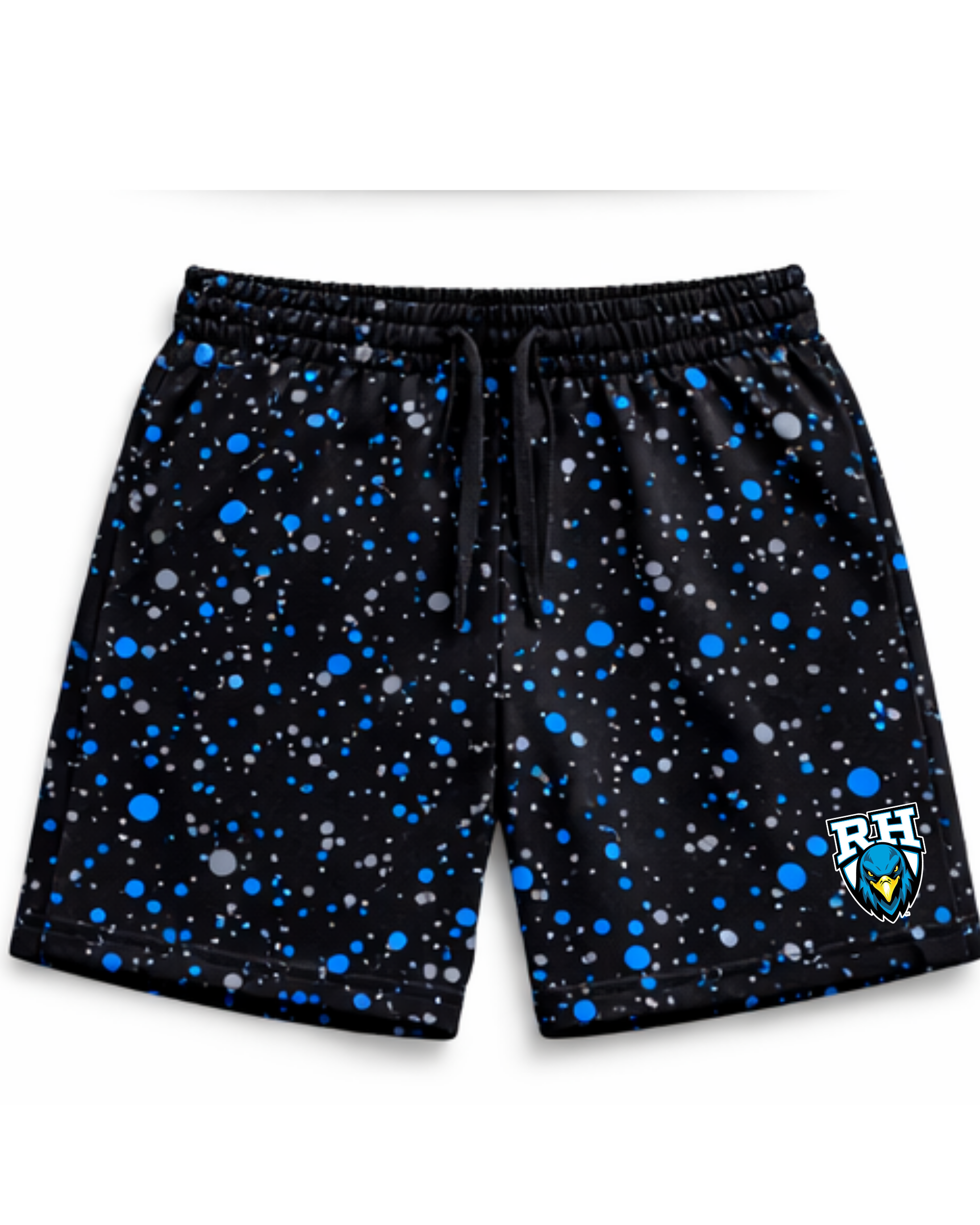 Rockhill Bluehawks Spring Splatter Shorts