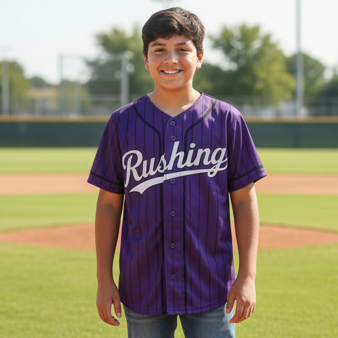 Rushing Baseball Jersey(PREORDER approx 3-4 weeks)