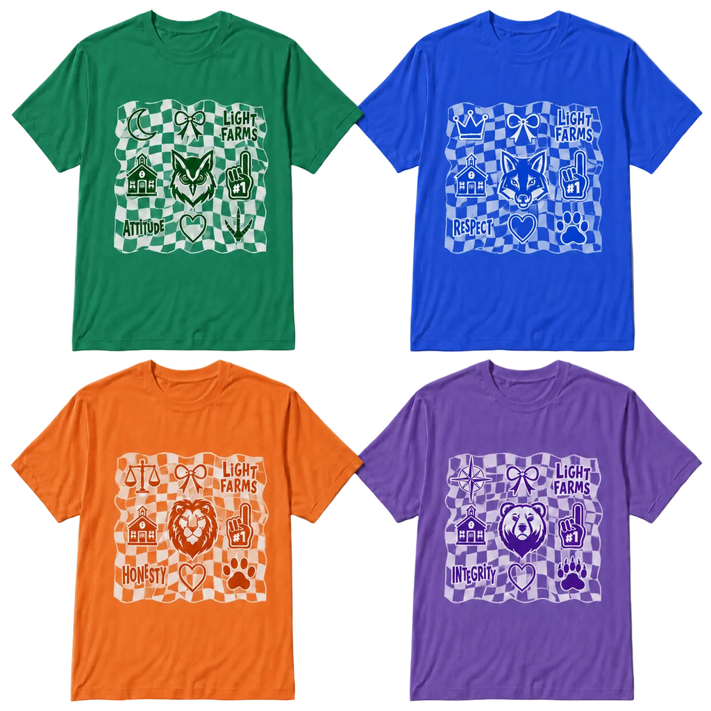 Light Farms House Checkerd Tshirt