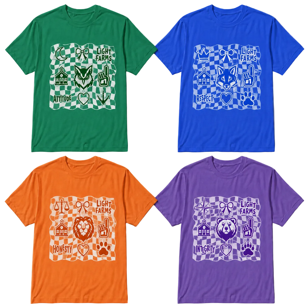Light Farms House Checkerd Tshirt