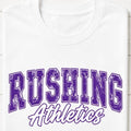 Rushing Athletics Arched Distressed