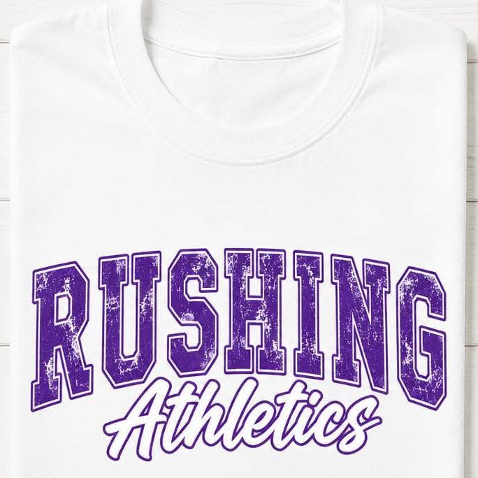 Rushing Athletics Arched Distressed
